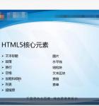      HTML5+CSS基础 开发培训基础视频教程
